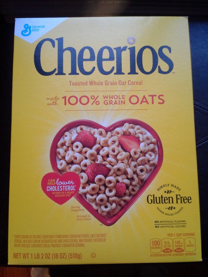 Family-sized box of gluten-free Cheerios