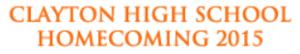 Clayton High School homecoming banner from http://www.clayton.k12.mo.us/Page/13894