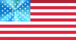 American flag by PublicDomainPictures on Pixabay at https://pixabay.com/en/flag-american-usa-white-red-213670/