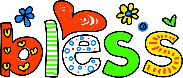 Colorful text that reads "bless" by Prawny on Pixabay at https://pixabay.com/en/text-type-font-typography-1318188/