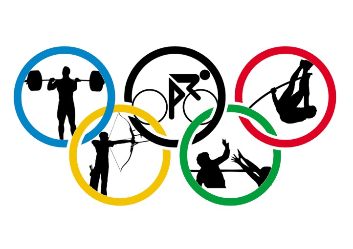 Olympic rings filled populated with athletes by diema on Pixabay at https://pixabay.com/en/rio-de-janeiro-2016-brazil-1177950/