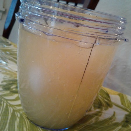 Frozen treat made of apple juice, Sprite, and ice