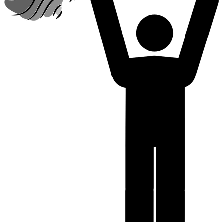 Person figure wielding a mop triumphantly by Clker-Free-Vector-Images on Pixabay at https://pixabay.com/en/clean-duster-man-cleaner-aloft-311681/